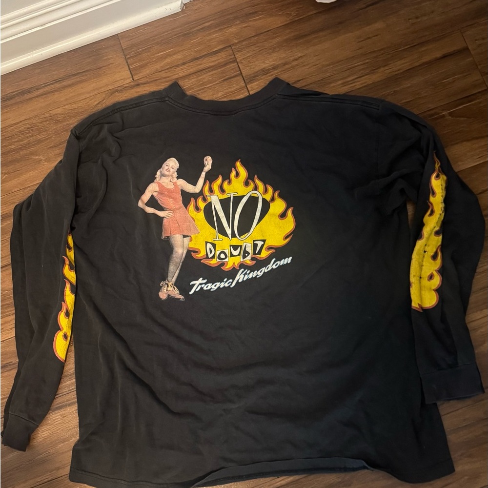No Doubt Tragic Kingdom Black Long Sleeve Shirt REAL VINTAGE 90s